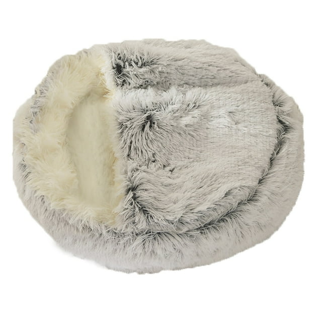 LSLJS House Bed Pet Sleeping Bag 2 In 1 Foldable Cuddly Cave 1Pc, Pet Supplies
