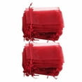thumbnail image 4 of Jewelry Bags, Simple Operation 100PCS Lightweight  Portable Mesh Material Drawstring Design Organza Bags  For Wedding For Party Decoration For Craft Gifts Rose, 4 of 8