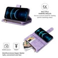 thumbnail image 4 of Dteck for Samsung Galaxy S20 FE Wallet Case with Card Holder, Soft PU Leather Handbag Purse Zipper Pocket Card Holder Wallet for Women Men, Crossbody Wallet Phone Case with Strap, Purple, 4 of 7