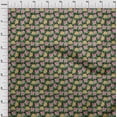 thumbnail image 4 of oneOone Georgette Viscose Black Fabric Tropical Sewing Material Print Fabric By The Yard 42 Inch Wide, 4 of 5