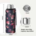 thumbnail image 7 of 20 Oz Pioneer Flower Coffee Tumbler Double Wall Insulated Stainless Steel Water Bottle | Metal Reusable Thermoses Flask with Cup Cap | Leak & Sweat Proof with Anti-Dust Lid, 7 of 7