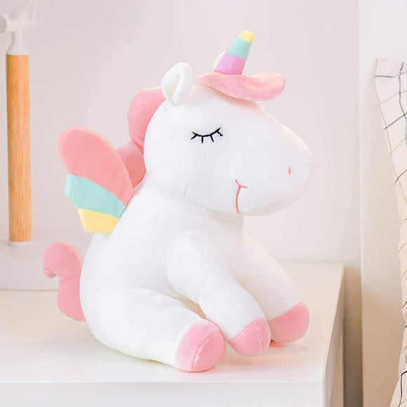 Unicorn Stuffed Animal Plush Toys Girls Gifts with Rainbow Wings 40cm Birthday Gifts Christmas gift for Friends Kids Adult