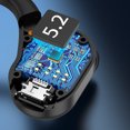 thumbnail image 4 of Audífonos inalámbricos de negocios compatibles con Bluetooth con cancelación de ruido (negro), 4 of 9