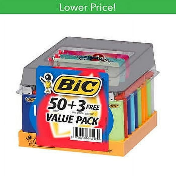 BIC Mini Lighters, Value Pack, 50 ct   3 Free