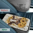 thumbnail image 4 of Yuyamidu Cow Arm Rest Cover Car Center Console Pad for Most Sedan Truck Van Sunflower Car Center Console Cover Accessories Warm Auto Arm Rest Cover Pad, 4 of 7