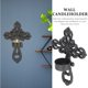 thumbnail image 5 of Set de 2 portavelas de pared OUNONA Matte Black Metal, 5 of 9