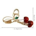 thumbnail image 2 of Cherry Hair Clips Rhinestone Barrettes for Women Non Hairpins Stylish Hair Accessories for Thick or Thin Hair, 2 of 7