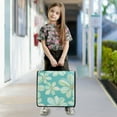 thumbnail image 7 of 3 Ring Zipper Binder with Shoulder Strap Waterproof Trapper Keeper 2 Inch D-Ring 500 Sheets Capacity Watercolor Daisy Flowers, 7 of 7