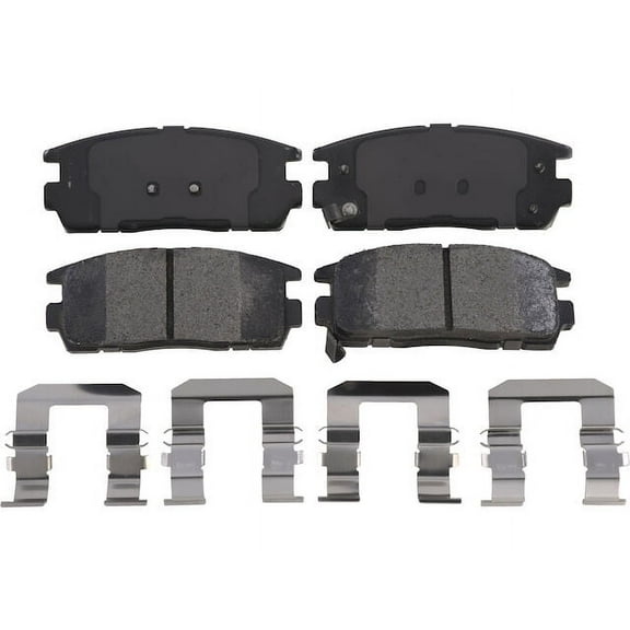 Rear Brake Pad Set - Compatible with 2010 - 2017 GMC Terrain 2011 2012 2013 2014 2015 2016