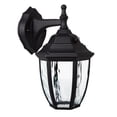 thumbnail image 2 of Maxxima LED Outdoor Wall Light, Black w/ Clear Water Glass, Photocell Sensor, 580 Lumens, 2 of 10