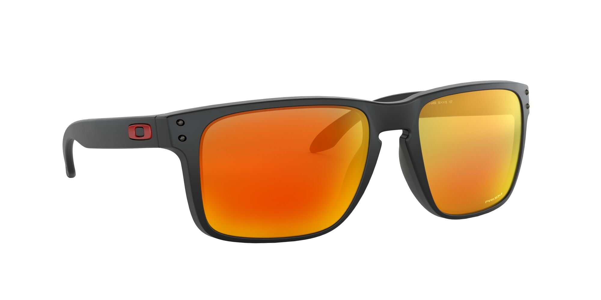 Oakley Men's OO9417 Holbrook XL Square Sunglasses, Matte Black/Prizm Ruby, 59 mm