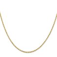 thumbnail image 3 of 14k Yellow Gold 20 Inch 1.5mm Rope Chain Necklace Pendant Charm, 3 of 9