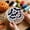 Bat, variant on Halloween Stamped Embroidery Kit, DIY Hand Sewing Needlepoint Supplies for Adult Beginners, Festive Bat & Witch Hat Pattern Handmade Craft Set 6"x6" (Bat)