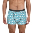 thumbnail image 2 of Goofa Cartoon Teeth Printed Men's Boxer Briefs Underwear, Moisture-Wicking Underwear, Trunk,Soft and Breathable Cotton Underwear-, 2 of 9