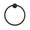 thumbnail image 4 of Tella Modern Series Rust & Stain Resistant Brass Towel Ring in Matte Black, 4 of 4