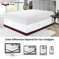 thumbnail image 4 of SGI Bedding 21 Inch Dual Tone Bed Skirt | Microfiber Bed Skirt | Fade Resistant, Wrinkle Free, Anti-static, Decorative, Extra Storage Space, Clutter-Free | Twin, Wine, 4 of 8