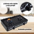 thumbnail image 4 of Combo Parrilla 2Q-N + kit conexion + Tanque Super Flama DUO FLAMA BLACK, 4 of 7