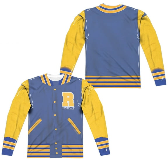 Riverdale - Varsity Jacket (Front/Back Print) - Regular Fit Long Sleeve Shirt - XXX-Large