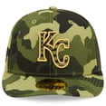 thumbnail image 2 of Men's New Era Camo Kansas City Royals 2022 Armed Forces Day On-Field Low Profile 59FIFTY, 2 of 6