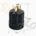 thumbnail image 5 of 30Amp,Locking Plug/ Connector for Generator Set,NEMA L14-30P & L14-30C,125/250V 3 Pole 4 Wire Grounding Electrical Replacement Industrial Grade UL/ETL Listed.(L14-30P&L14-30C Set), 5 of 5