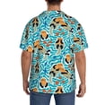 thumbnail image 3 of Pofeuu Lovely Sea Otters Print Mens Casual Short Sleeve Shirts Beach Summer Spread Collar Pocket Tops Men's Casual Short-sleeved Shirt-XX-Large, 3 of 5