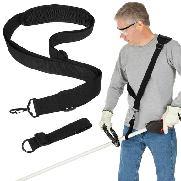 PBPBOX 1PC Lawn Mowers Shoulder Strap Nylon Black for Garden Maintenance