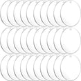 thumbnail image 1 of 30Pcs Acrylic Ornament Blanks Bulk,3.5Inch Round Circle Acrylic Blanks for Vinyl Clear Acrylic Discs Keychain with Hole for Engraving DIY Projects,Art Crafts(3.5 Inch, 30 Pcs) 3.5 Inch, 30 Pcs -, 1 of 7
