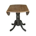 thumbnail image 5 of International Concepts T41-42DP 42 in. Round Dual Drop Leaf Pedestal Table, Hickory & Stone, 5 of 5