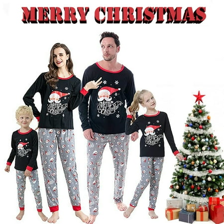 

Christmas Family Matching Pajamas Sets Santa Print Sleepwear Holiday Xmas Loungewear Jammies Pjs For Adult Kids Baby