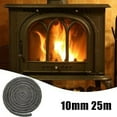 25m Length Black Fire Rope Wood Burning Burnere 10mm Log Burner Door