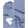 thumbnail image 4 of COOFANDY Mens Short Sleeve Hawaiian Shirt Casual Button Down Shirt Summer Beach Linen Shirt, 4 of 6
