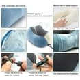 thumbnail image 4 of Comfortable and Lightweight Memory Foam Travel Pillow，Neck Pillows for Travel and Home Use (Bule), 4 of 6