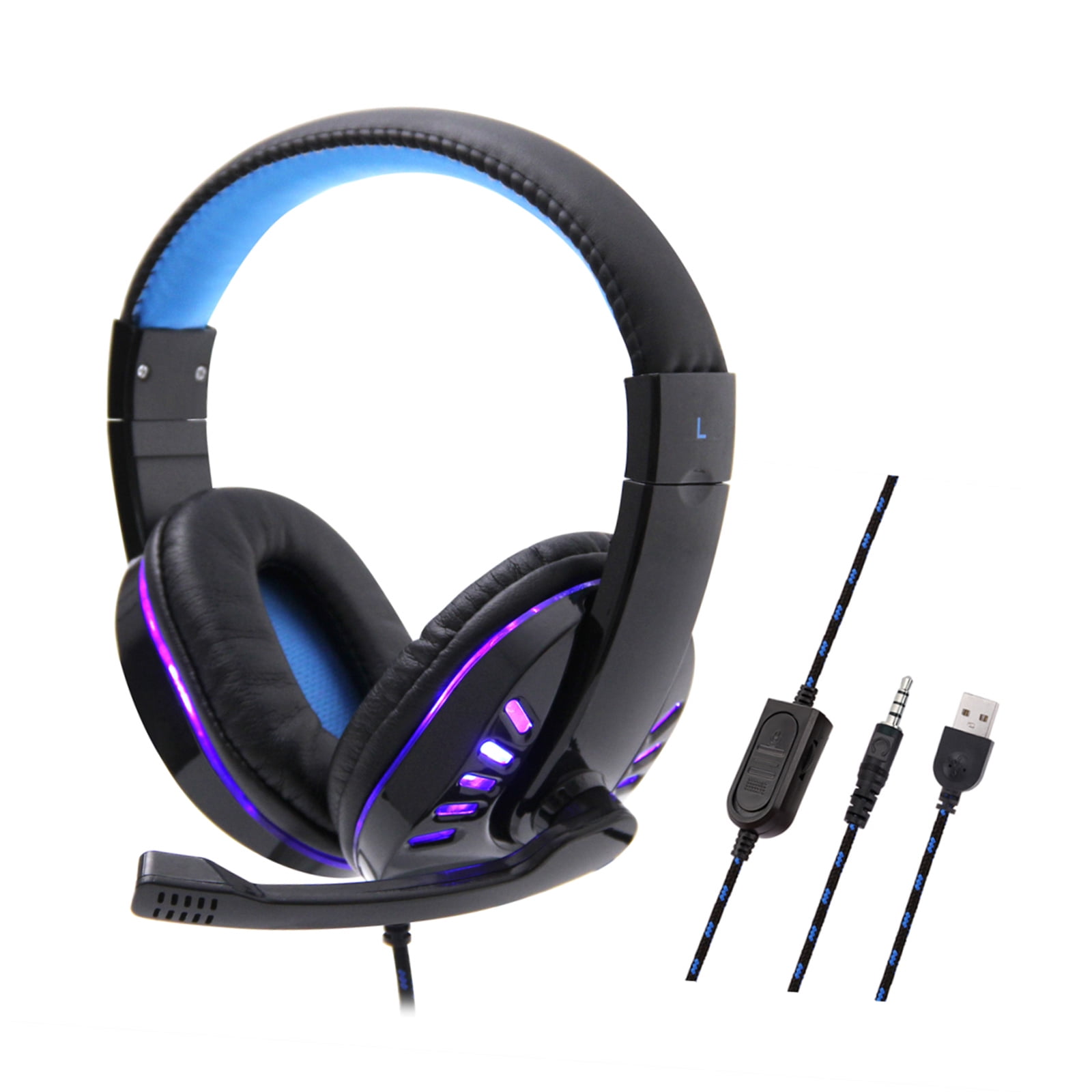 SY733MV Wired Computer Gaming Headphones Over-ear Game Headset With A6K8 