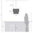 thumbnail image 5 of KAISITE Woven Hemp Rope 5-light Pendant Light Hanging Fixture for Living Room Dining Room and Bedroom, 5 of 11