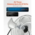 thumbnail image 4 of VEVOR 2 PCS 20 In Floor Fan 3 Speeds 360° Adjustable Tilt High-Velocity Industrial Fan, 4 of 9