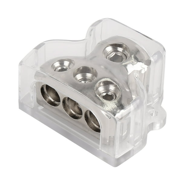 1 In 3 Out Car Audio Power Distribution Cable Splitter Block Ground