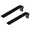 Black Bracelet Ramp - 2Packs, variant on 2 Pack Black Velvet Jewelry Ring Finger Display Stand 2x2x2.25 Inches with Square Base