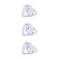 thumbnail image 4 of kurtrusly 5pieces Christmas Ribbon Safe Ingredients High-end Texture Fine Stitching Non-shedding Xmas Ribbon white 3Set, 4 of 6
