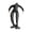 Black, variant on Poseable 6FT Tall Posing Dummy Decoration For Halloween Christmas Indoor Outdoor Holiday Decor White 1 Pack