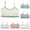 Grey 1PCS & White 1PCS & Green 1PCS & Purple 1PCS & Beige 1PCS & Red 1PCS, variant on Training Bra for Girls 8-11 Beginners Racerback Straps & Soft Elastic Cotton & Spandex 10 to 16 Years Girls Seamless Training Bras Underclothe 6Pcs