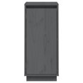 thumbnail image 3 of vidaXL Sideboard Grey 31.5x34x75 cm Solid Wood Pine, 3 of 5