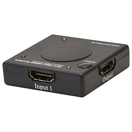 UPC: 0844660081494 | Monoprice 108149 3 x 1 Mini HDMI Switch