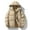 Khaki, variant on Fashion Women Casual Long Sleeve Stand Neck Zipper Up Keep Warm Coat With Pocket Unisex Jacket Women's Winter Coat Female down Jacket down Jacket plus Size down Coats for Women plus Size Warm Light