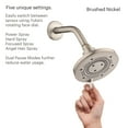 thumbnail image 4 of Brondell Nebia High Pressure Shower Head, Yuba NE80, Fixed Showerhead, 5- Setting, Precision Nozzle, Brushed Nickel, 4 of 10