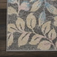 thumbnail image 4 of Serene Contemporary Botanical Grey/Beige 2' x 4' Area Rug, (2' x 4'), 4 of 7