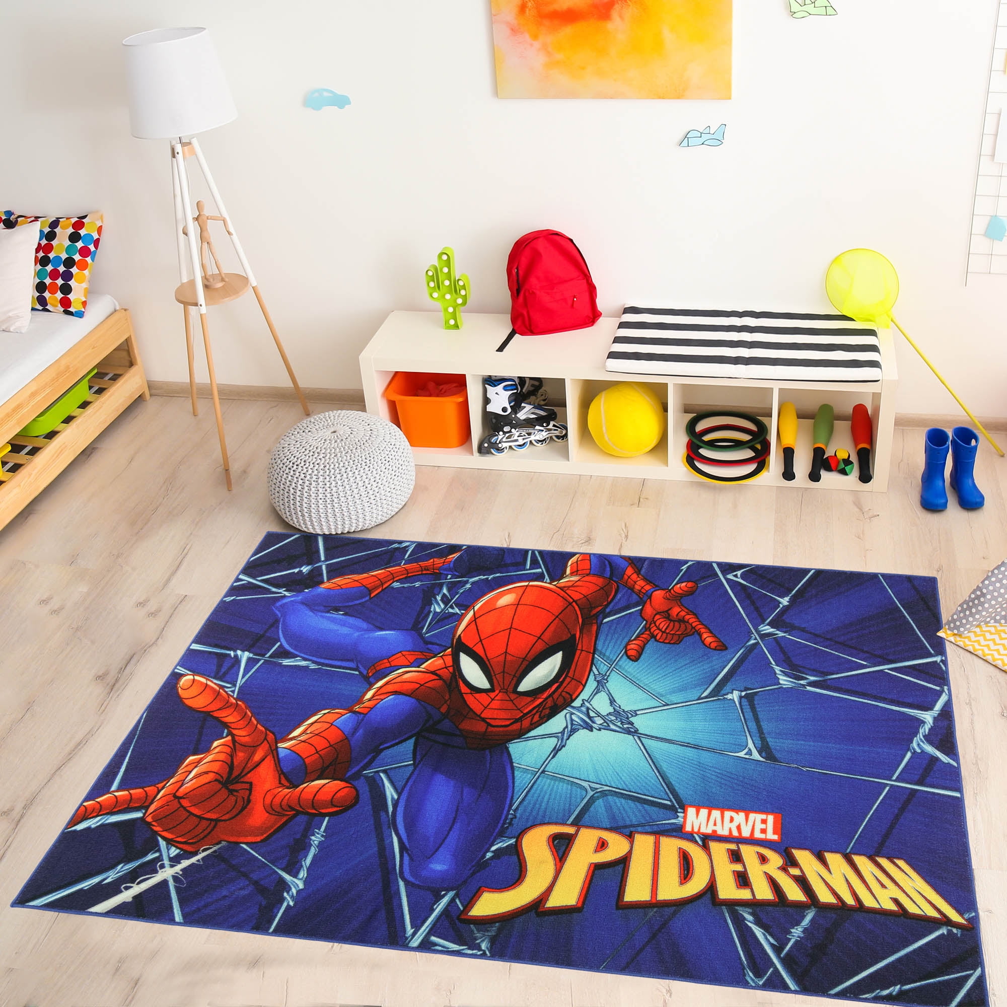 Marvel Spiderman  HD Digitally Printed Rug, 54"x78"