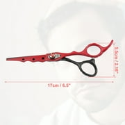 Vocoste Professional Hair Cutting Shears 6.5inch Steel Razor Edge Barber Scissors Red