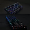 thumbnail image 2 of MOTOSPEED MOTOSPEED CK61 Clavier de Jeu Mécanique RVB Compact avec Interrupteurs OUTMU Rouges, 61 Touches, Éclairage Personnalisable, USB 2.0, Noir, 2 of 6