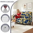 thumbnail image 4 of TSOVTHRID Yellow Blue Dot Print Loveseat Sofa Slipcover for 2 Seat Couch Sofa 6-Piece Sofa Cover with Pockets Stretch Furniture Protector for Pets, 4 of 7