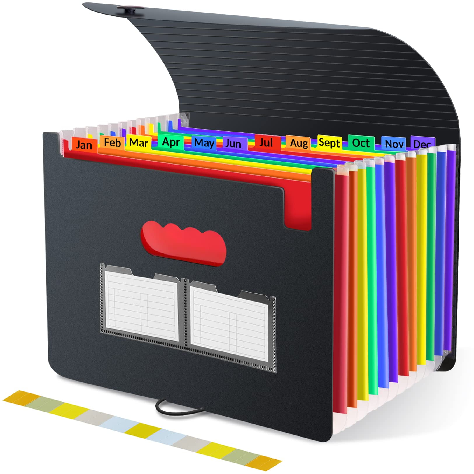 ZOUYUE 12 Pocket Expanding File Folder, Premium Monthly Document